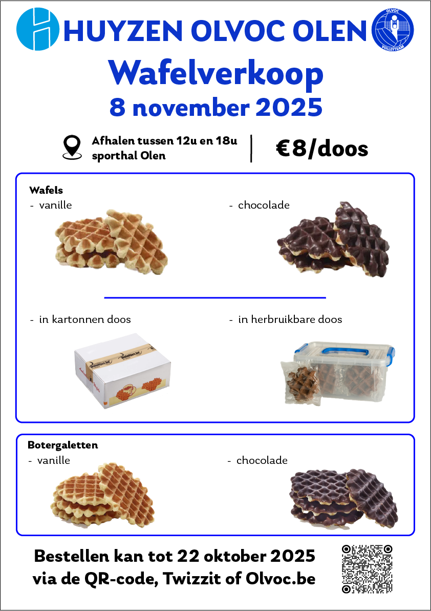 Affiche wafelverkoop